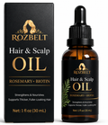 Rozbelt Hair Growth Oil – Rosemary & Biotin – Scalp Treatment 1oz