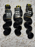 Rozbelt 100% Virgin Human Hair Bundle – Body Wave, Color 1B, 16–20 Inch
